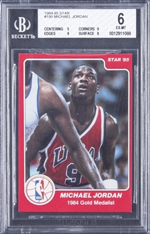 1984-85 Star #195 Michael Jordan Rookie Card – BGS EX-MT 6